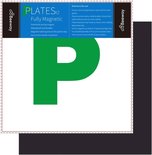 BEEWAY Fully Magnetic P Plates for Car New Driver