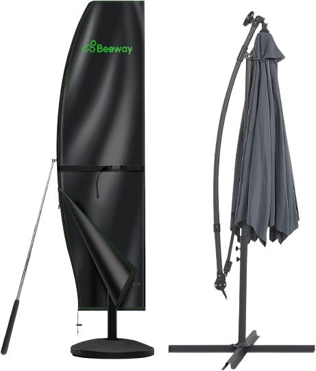 BEEWAY Garden Parasol Cover Waterproof